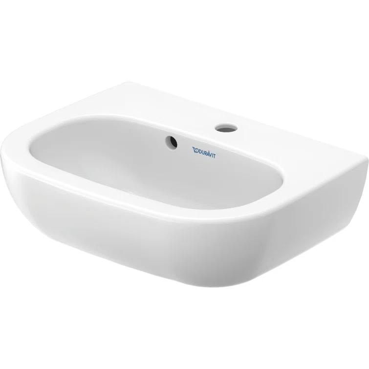 D-Code Ceramic 18" Bathroom Sink with Overflow