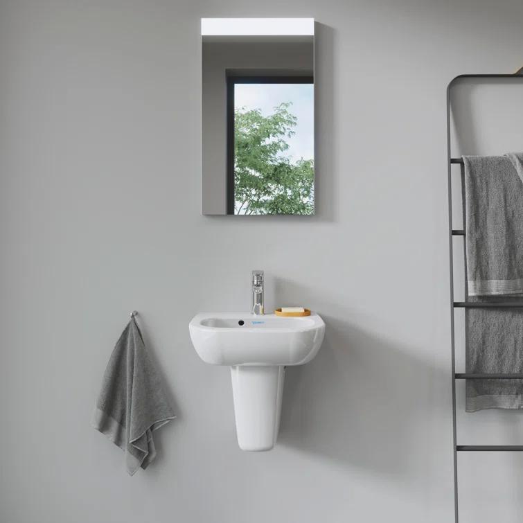 D-Code Ceramic 18" Bathroom Sink with Overflow