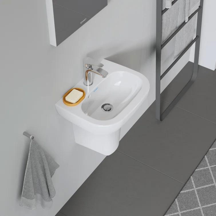 D-Code Ceramic 18" Bathroom Sink with Overflow