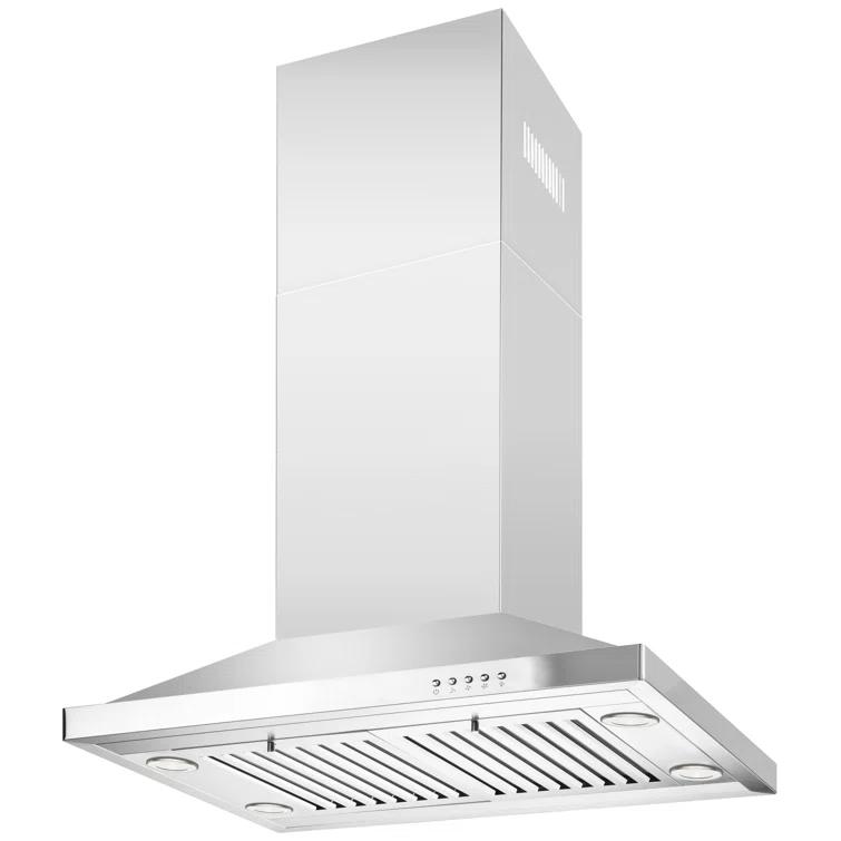 Blue Ocean 30" Stainless Steel 760 CFM Convertible Island Range Hood