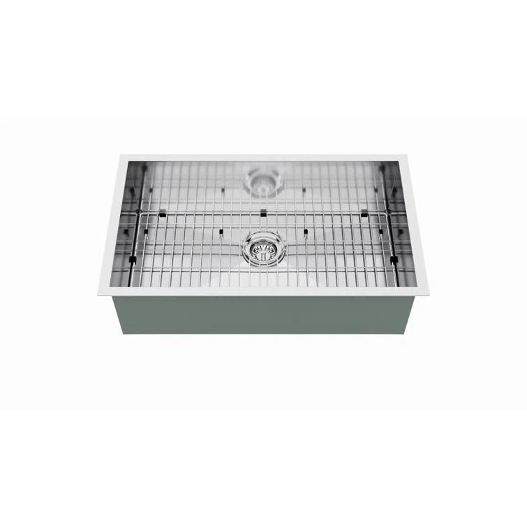 Blue Ocean 32" L x 19" W Single BowlStainless Steel Undermount Kitchen Sink