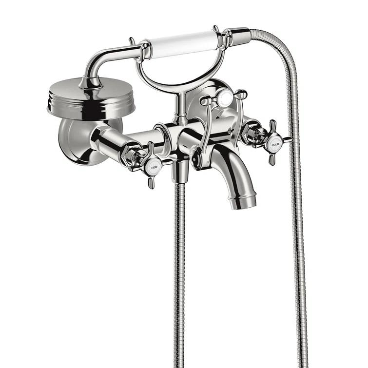 Montreux 2 Handle Bathroom Clawfoot Tub Faucet with Diverter