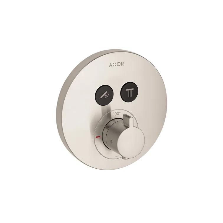 Citterio Showerselect Modern 1-Handle 7-Inch Wide , Temperature Memory, Thermostatic Valve Trim Only, With Diverter In Chrome, 36723001