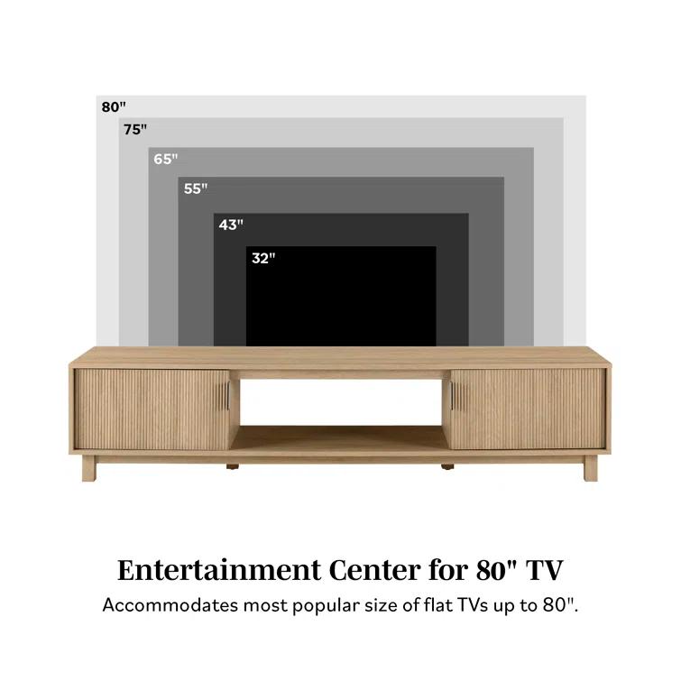 Farmann Reeded 2-Door TV Stand