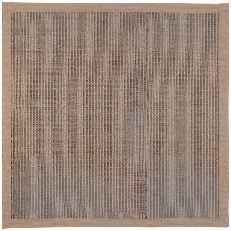 Bordy Texture Border Indoor/Outdoor Rug Navy