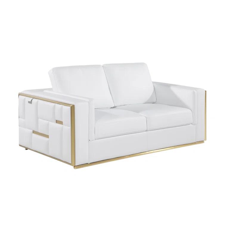 2 - Piece Top Grain Italian Leather Living Room Set