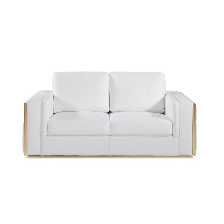 2 - Piece Top Grain Italian Leather Living Room Set