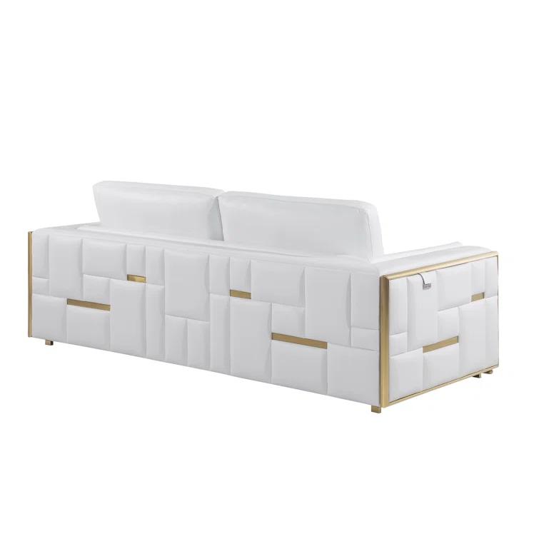 2 - Piece Top Grain Italian Leather Living Room Set