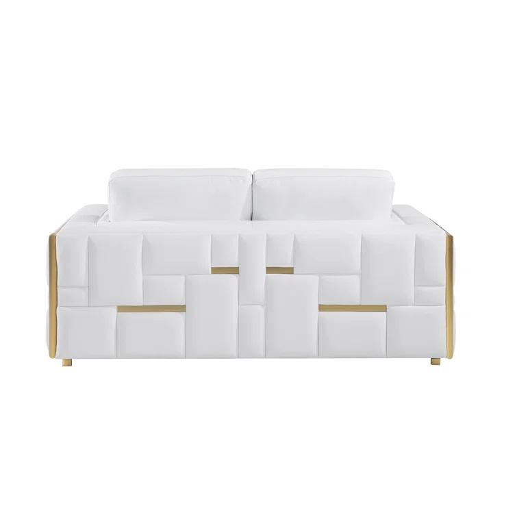 2 - Piece Top Grain Italian Leather Living Room Set