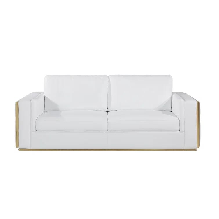 2 - Piece Top Grain Italian Leather Living Room Set