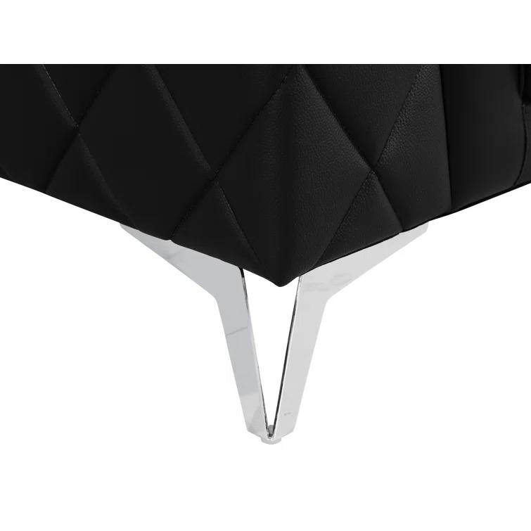 Belleville 70'' Top Grain Genuine Leather Loveseat