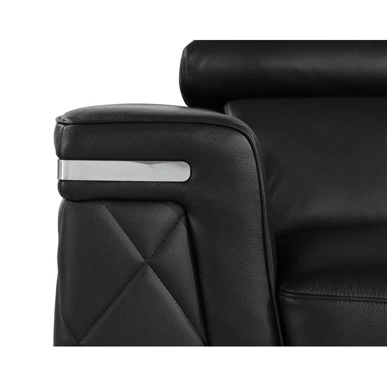 Belleville 70'' Top Grain Genuine Leather Loveseat