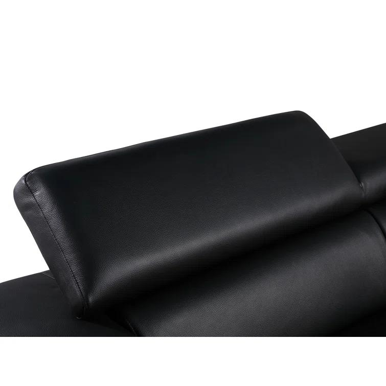 Belleville 70'' Top Grain Genuine Leather Loveseat