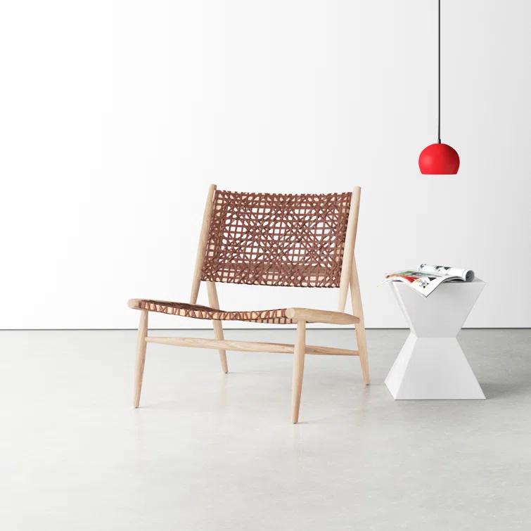 Kazbah Genuine Leather Side Chair