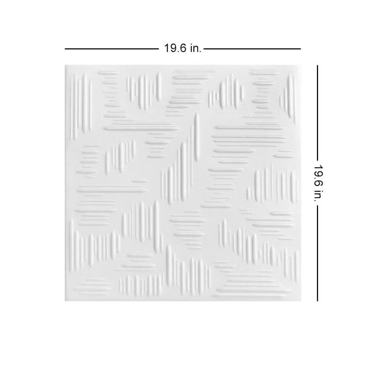 Country Wheat 1.6 ft. x 1.6 ft. Polystyrene Glue-up Ceiling Tile