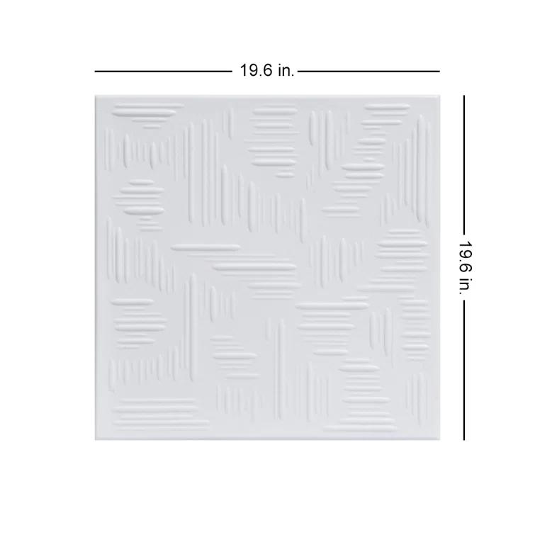 Country Wheat 1.6 ft. x 1.6 ft. Polystyrene Glue-up Ceiling Tile