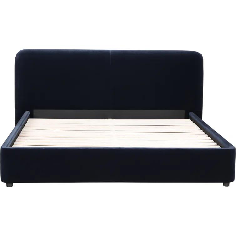 Zien Bed - Blue Velvet / King