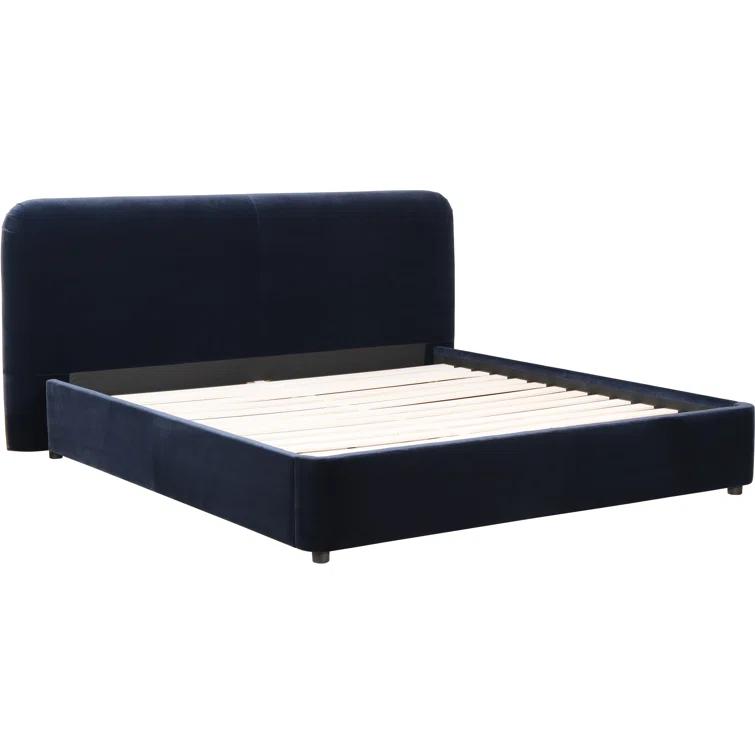 Zien Bed - Blue Velvet / King