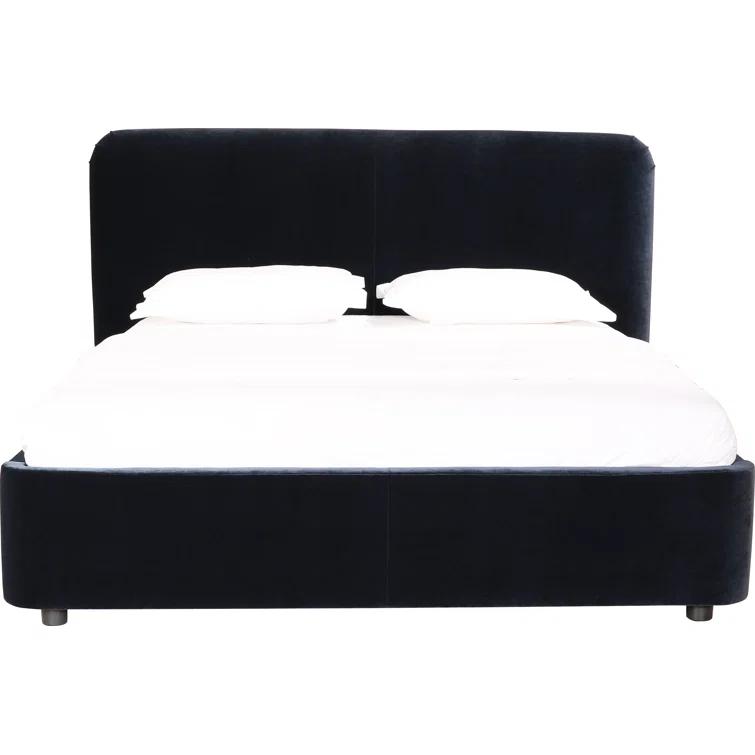 Zien Bed - Blue Velvet / King