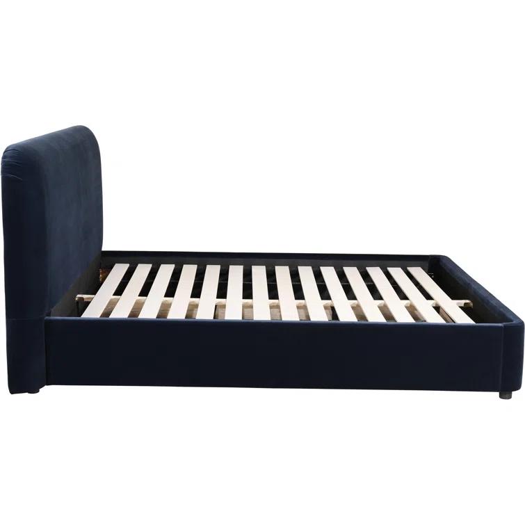 Zien Bed - Blue Velvet / King
