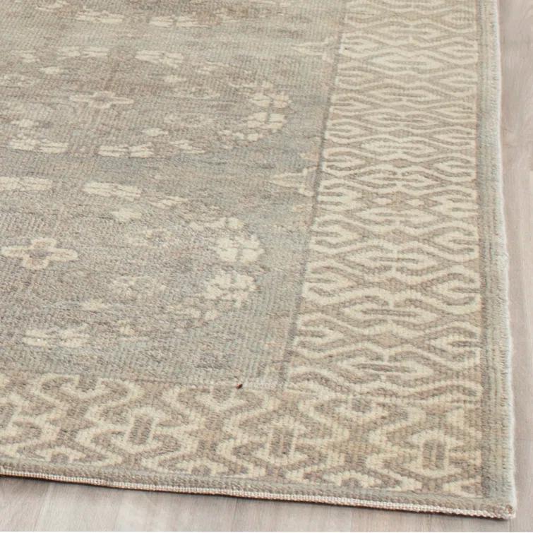 Safavieh Oushak Oriental Hand-Knotted Wool Gray Area Rug | Perigold