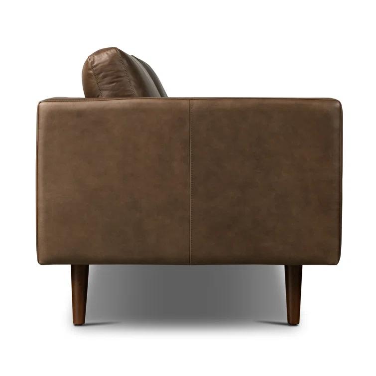 Napa 88.5'' Full-Grain Genuine Italian Leather Sofa