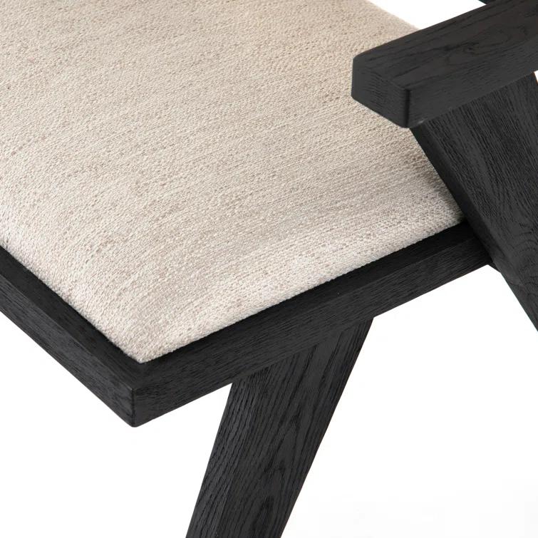 Avant Natural Black Oak and Cane Arm Chair