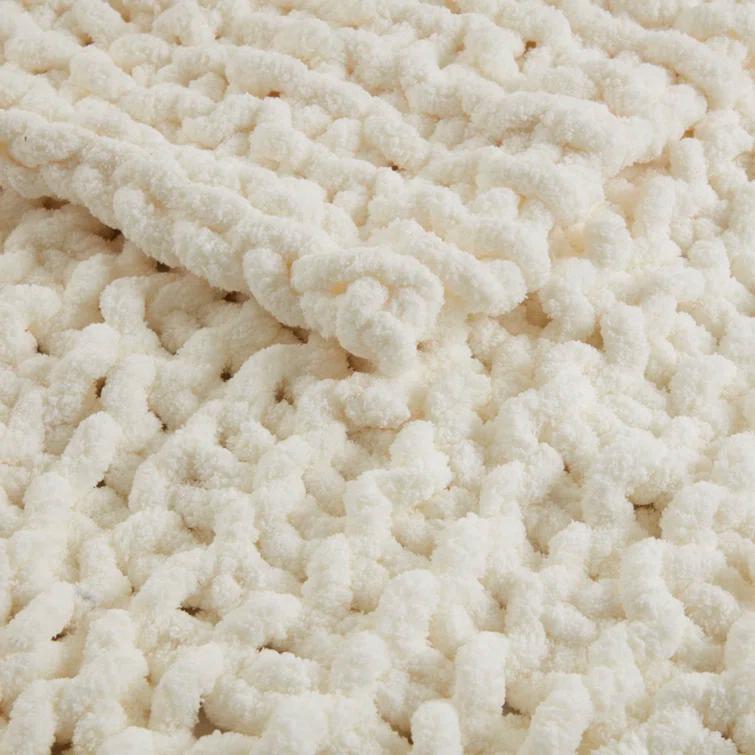 Chenille Chunky Knit Throw
