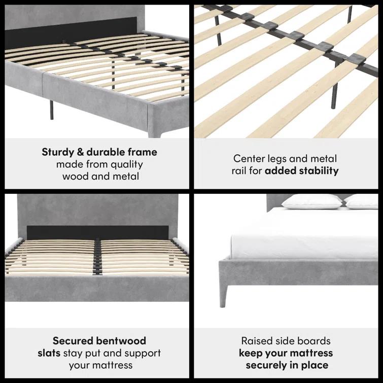 CosmoLiving by Cosmopolitan Westerleigh Upholstered Platform Bed & Reviews | Wayfair