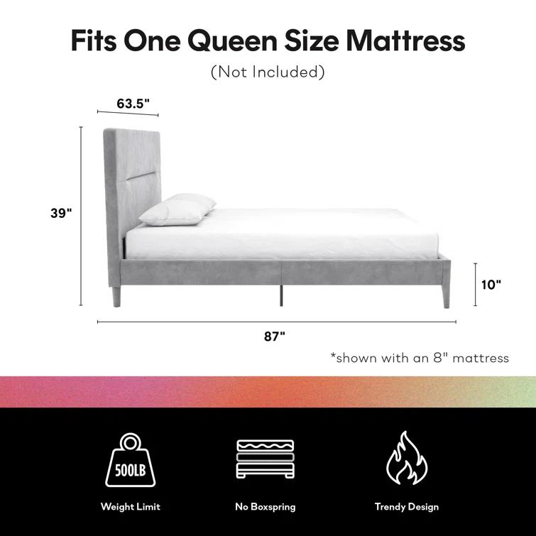 CosmoLiving by Cosmopolitan Westerleigh Upholstered Platform Bed & Reviews | Wayfair
