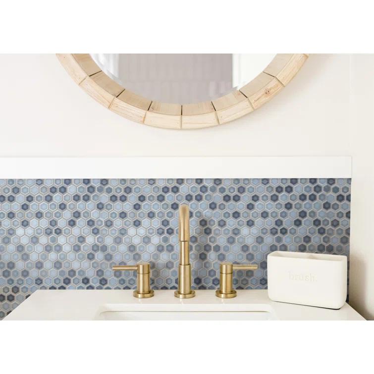 Hudson 1" Hex 11-7/8 " x 13-1/4 " Porcelain Mosaic Floor and Wall Tile