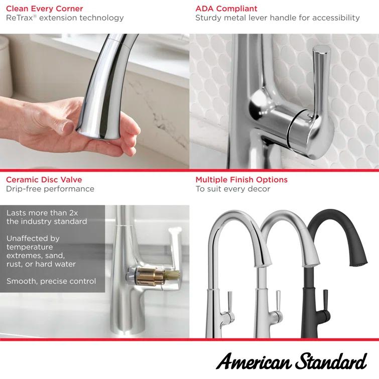 Pull Down Touch Single Handle Kitchen Faucet with Handle