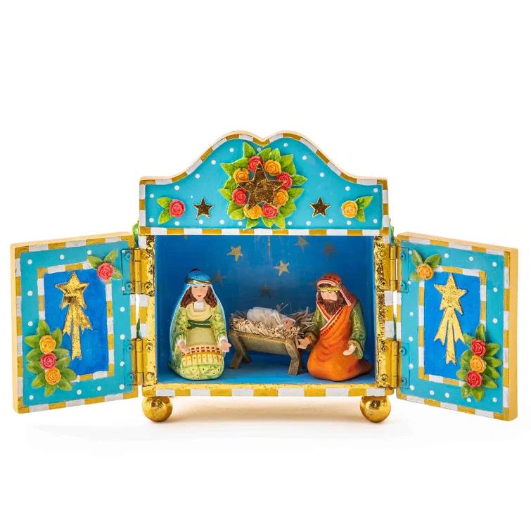 MacKenzie-Childs Patience Brewster Mini Nativity Retablo