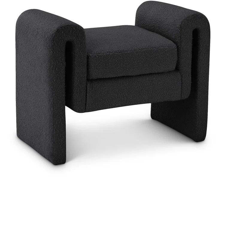 Hobel Boucle Fabric Upholstered Bench