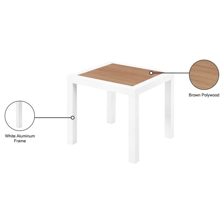 Orren Ellis Ventrell Square Outdoor Side Table