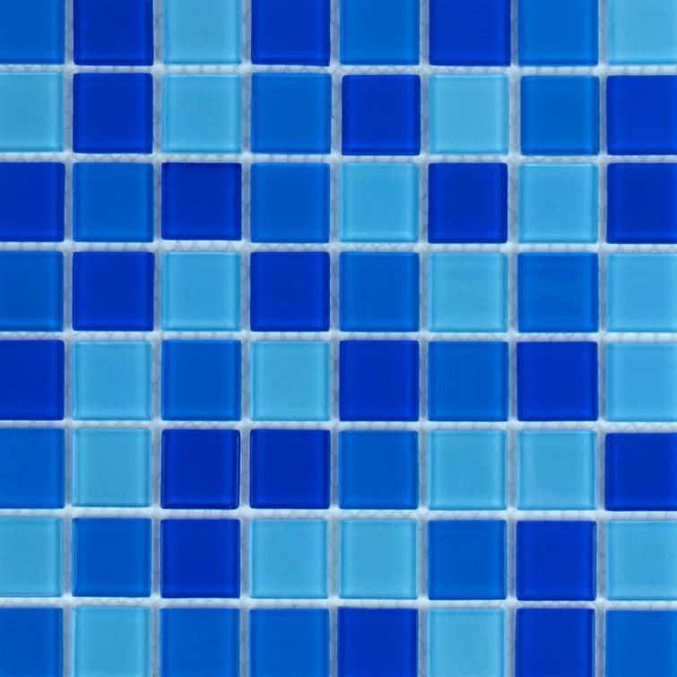 WS Tiles® 1" x 1" Straight Edge Glass Mosaic Tile