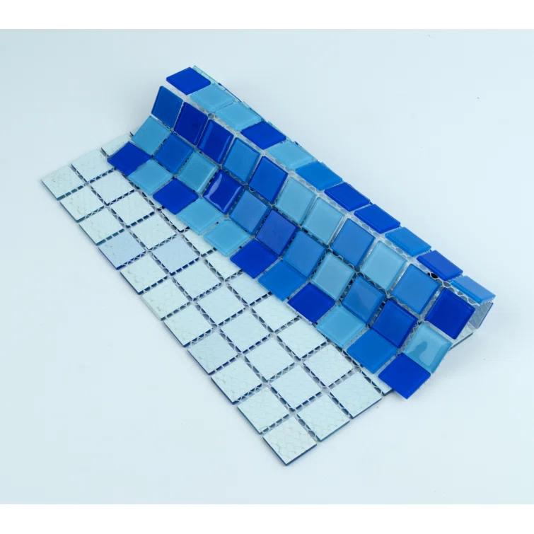 WS Tiles® 1" x 1" Straight Edge Glass Mosaic Tile