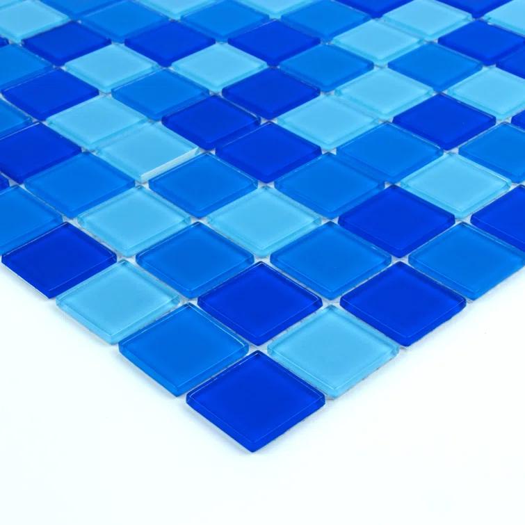 WS Tiles® 1" x 1" Straight Edge Glass Mosaic Tile