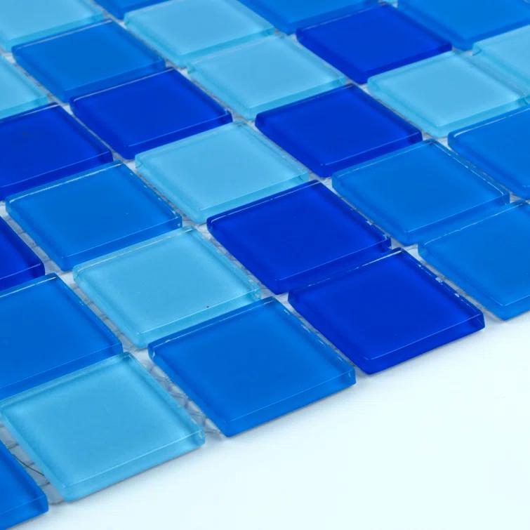 WS Tiles® 1" x 1" Straight Edge Glass Mosaic Tile