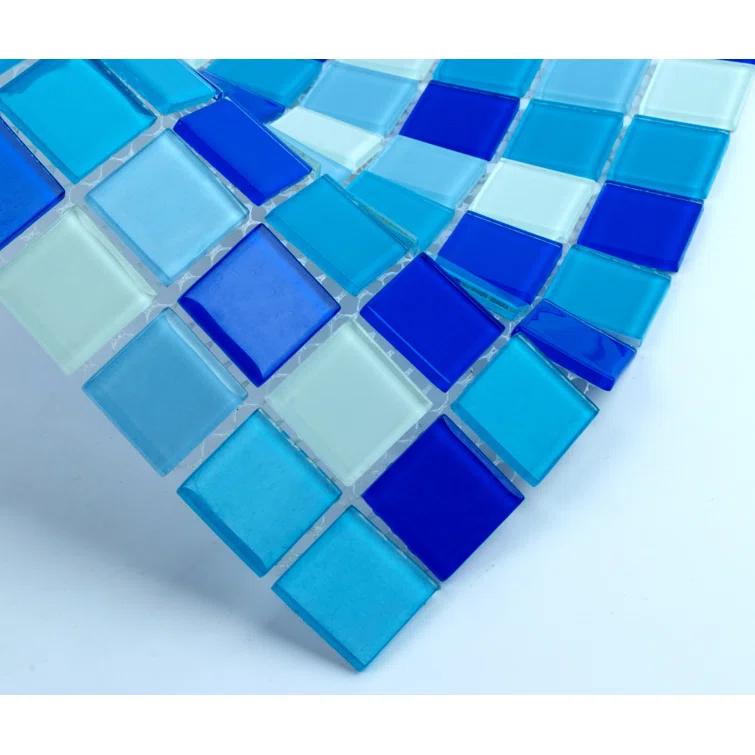 WS Tiles® 1" x 1" Straight Edge Glass Mosaic Tile