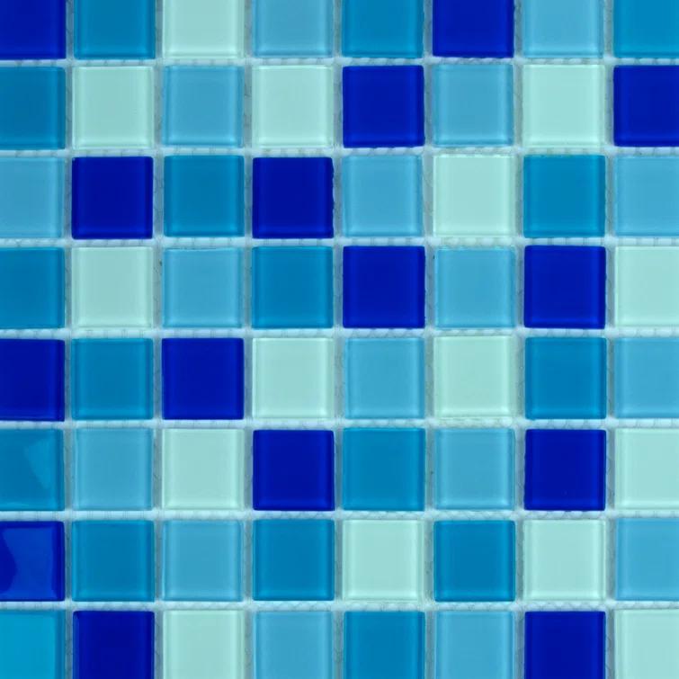 WS Tiles® 1" x 1" Straight Edge Glass Mosaic Tile