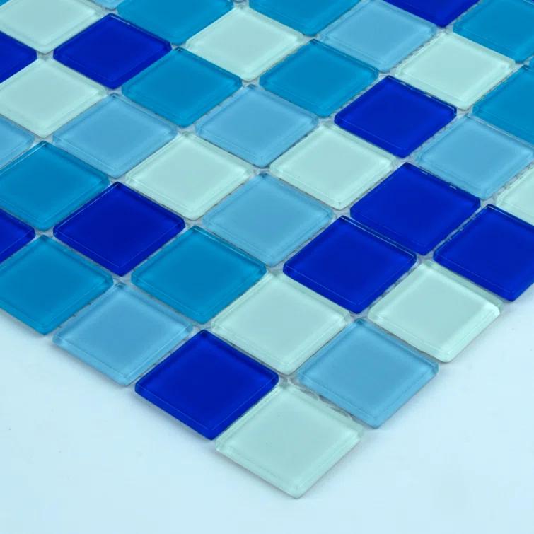 WS Tiles® 1" x 1" Straight Edge Glass Mosaic Tile