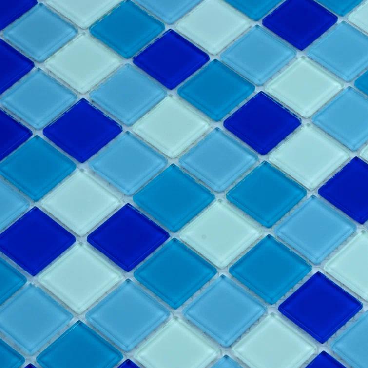 WS Tiles® 1" x 1" Straight Edge Glass Mosaic Tile