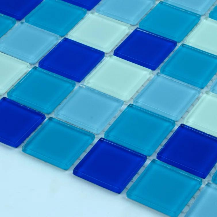 WS Tiles® 1" x 1" Straight Edge Glass Mosaic Tile