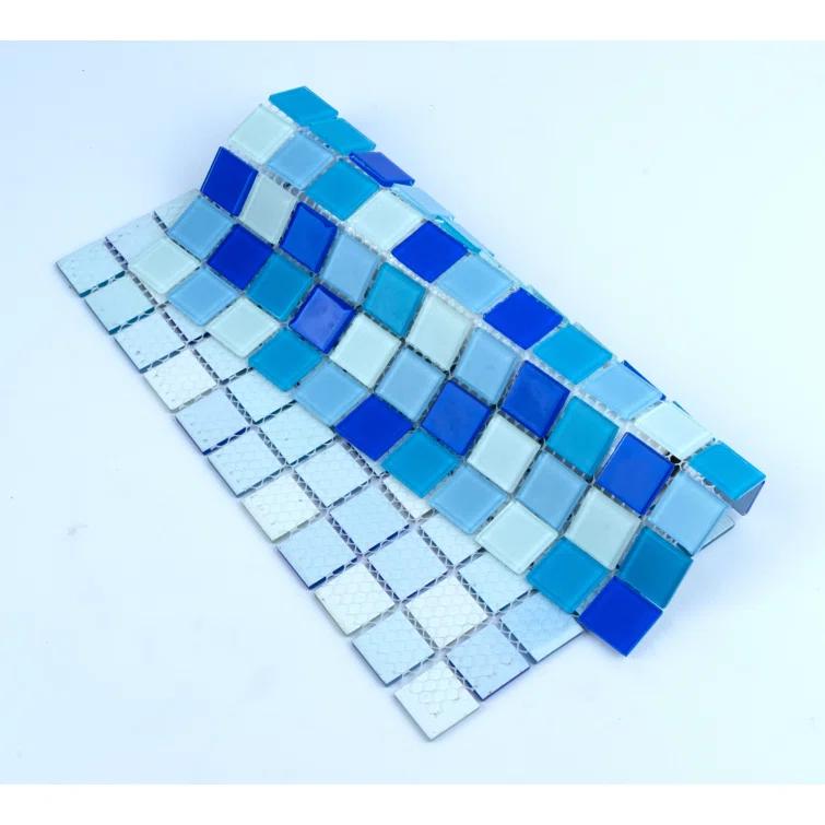 WS Tiles® 1" x 1" Straight Edge Glass Mosaic Tile