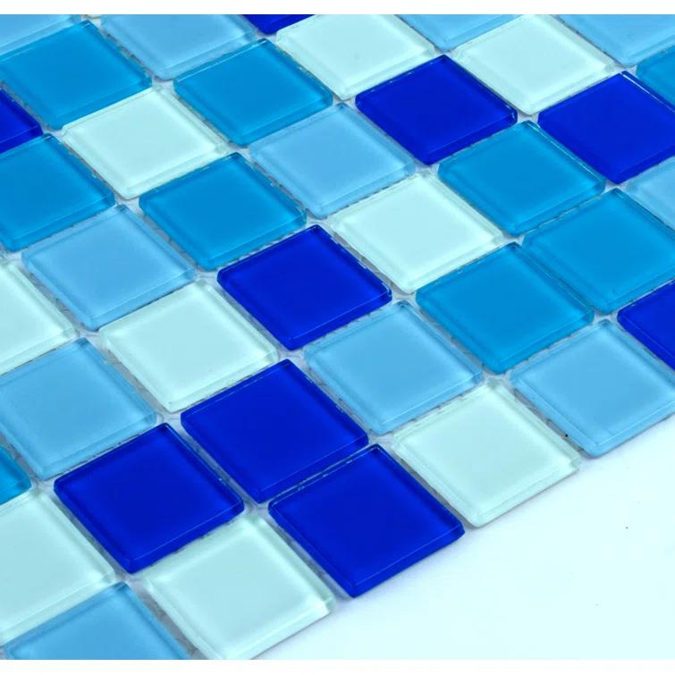 WS Tiles® 1" x 1" Straight Edge Glass Mosaic Tile