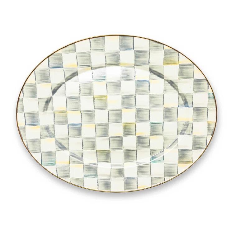 MacKenzie-Childs Sterling Check® Oval Platter