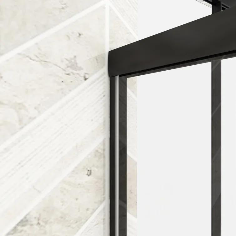 60" W x 58" H Double Sliding Framed Tub Door