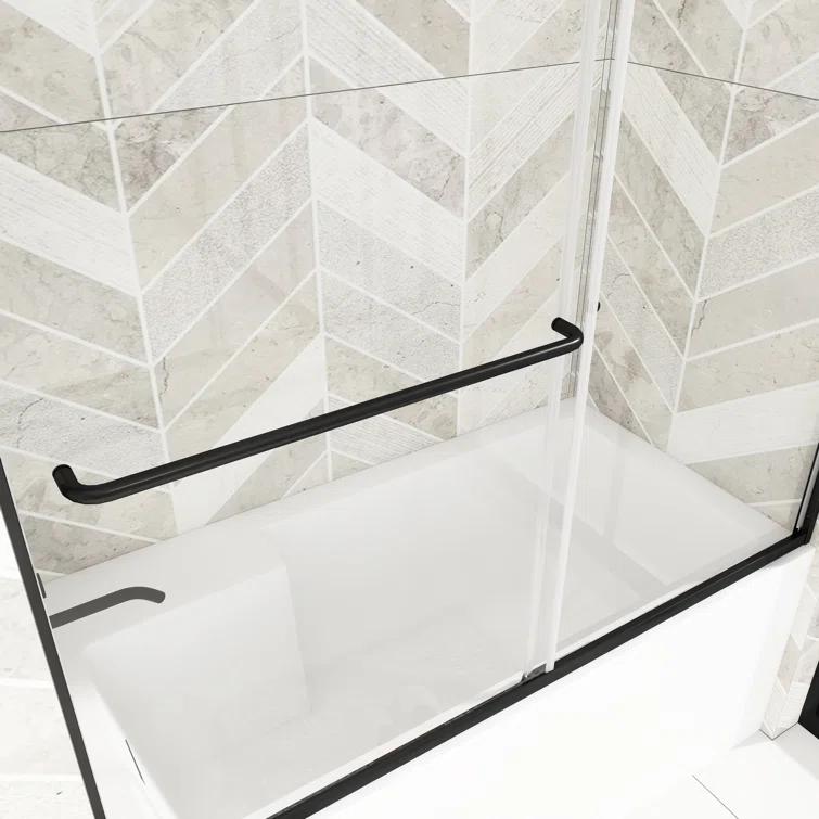 60" W x 58" H Double Sliding Framed Tub Door