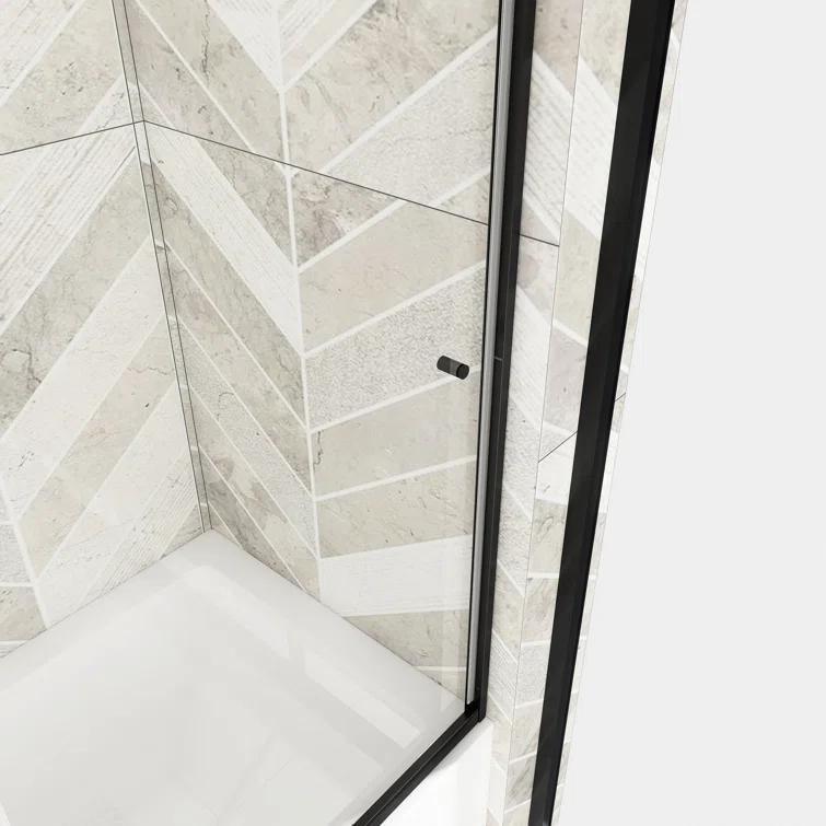 60" W x 58" H Double Sliding Framed Tub Door